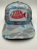 Fish and Forage Paradise Camo Trucker Hat – Fishing & Outdoor Lifestyle Hat