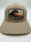 Fish and Forage Tidebreak Trucker Hat – Khaki & White Outdoor Lifestyle Hat