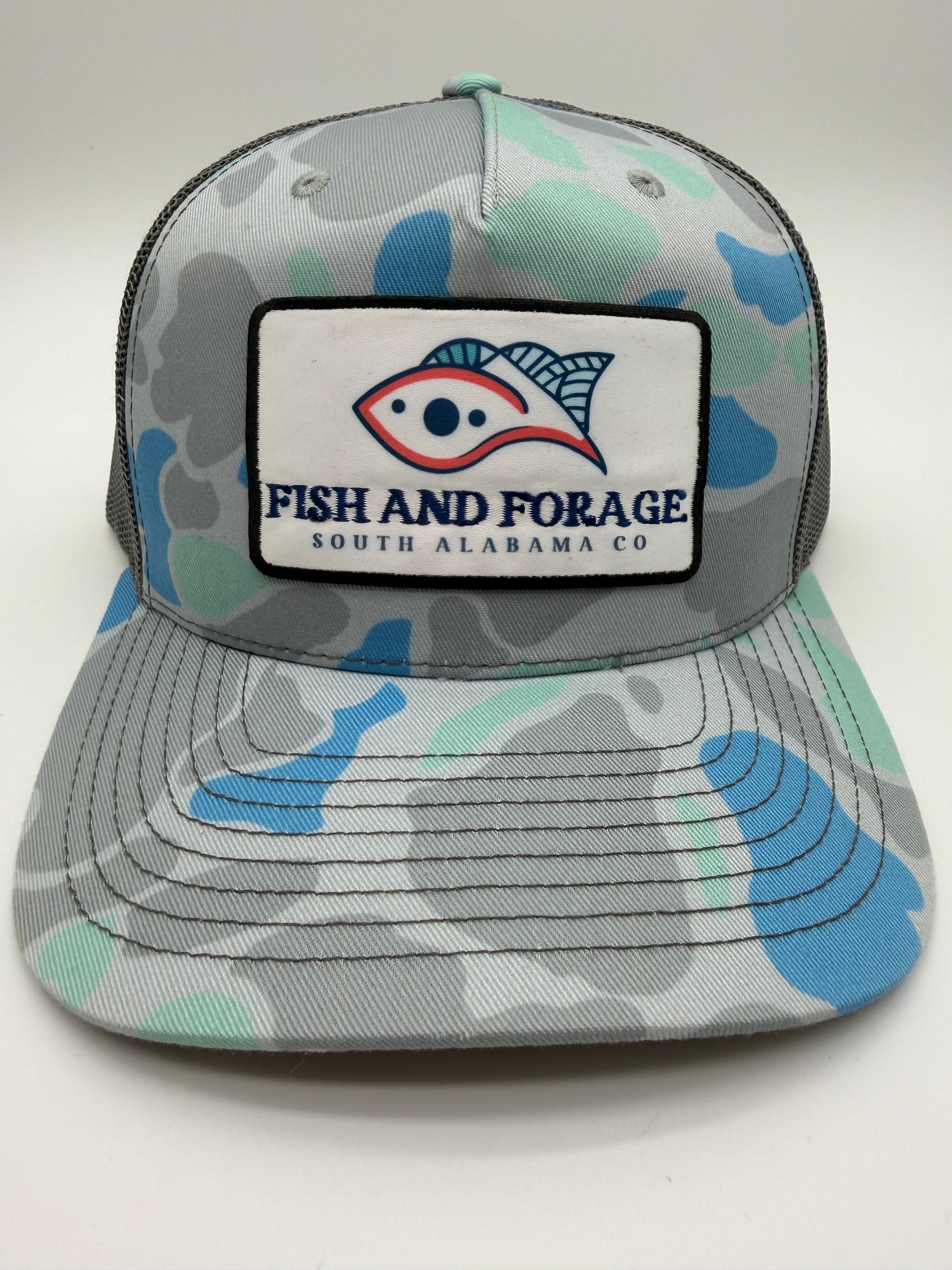 Fish and Forage Classic Patch Saltwater Camo Hat - Fishing and & Outdoors Lifestyle Hat