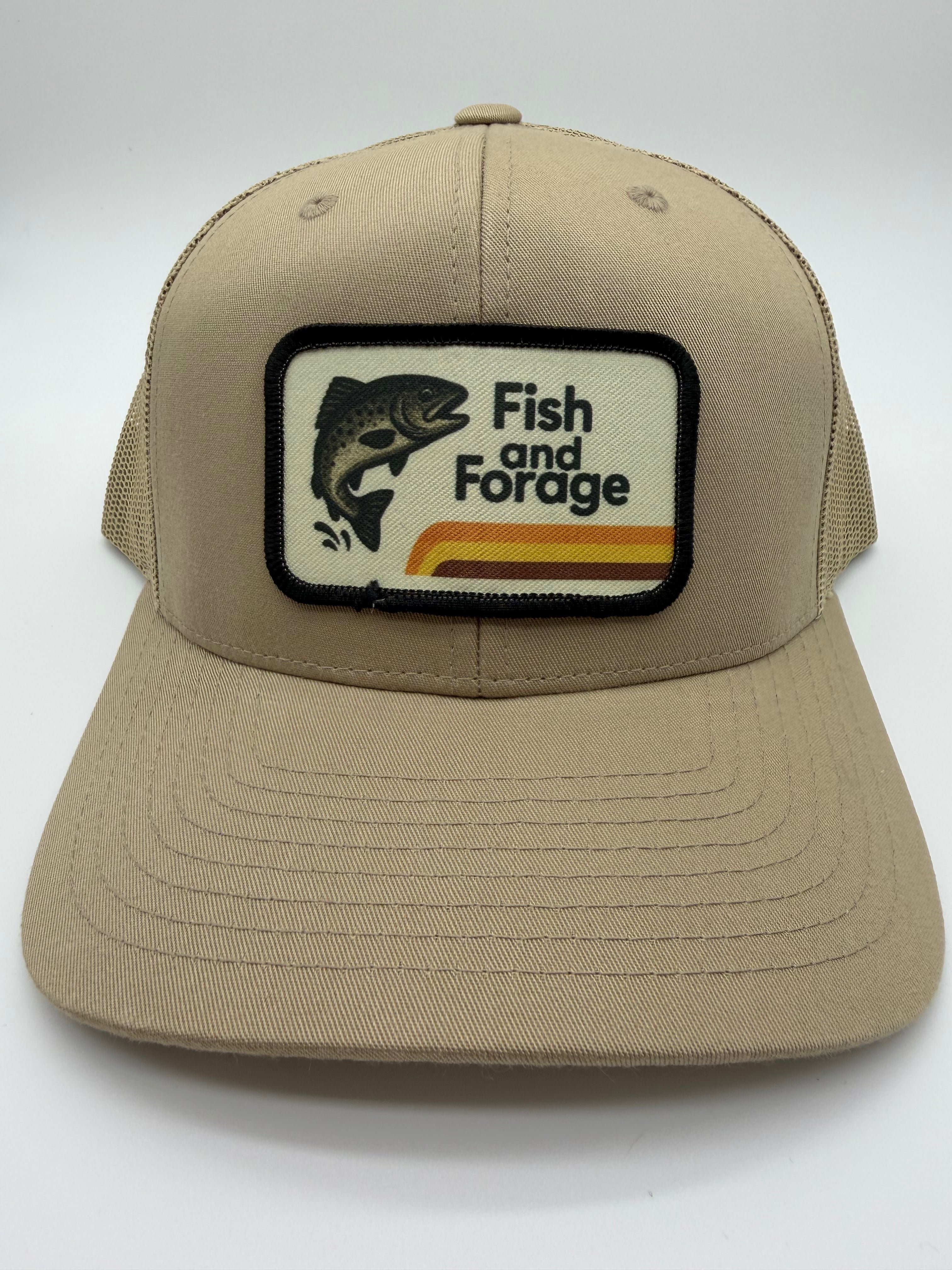 Fish and Forage 70s Lodge Hat | Khaki - Fishing & Outdoors Lifestyle Hat