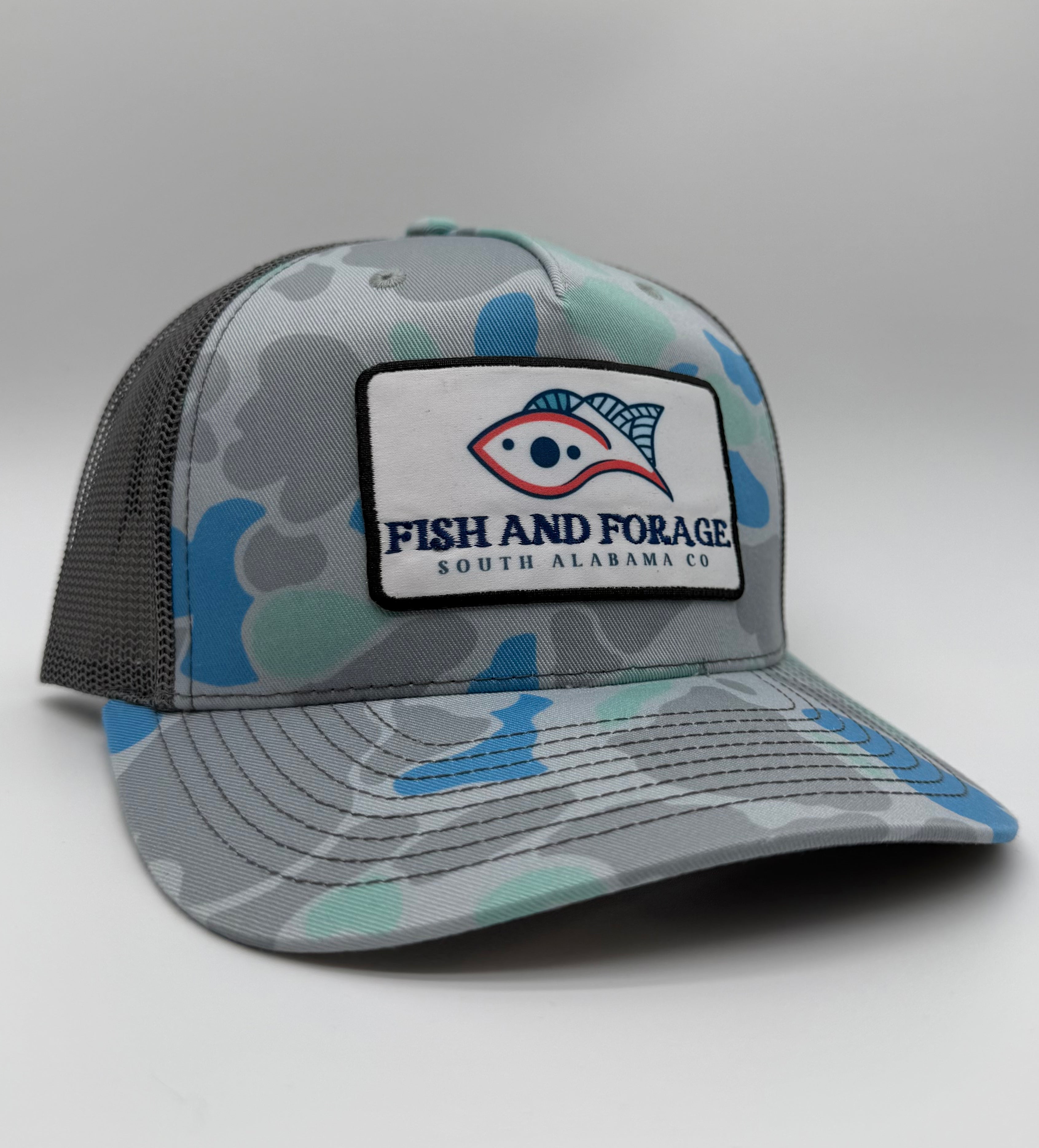Fish and Forage Classic Patch Saltwater Camo Hat - Fishing and & Outdoors Lifestyle Hat