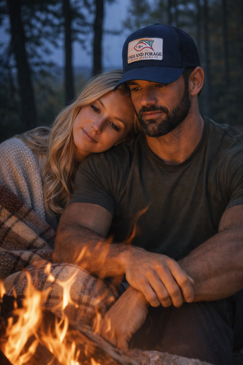 Classic Patch Navy Hat -Fishing & Outdoor Lifestyle Hat